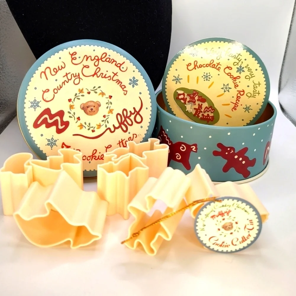 💥3/$20 New England Country Christmas Muffy Vanderbear Miniature Cookie Cutters!